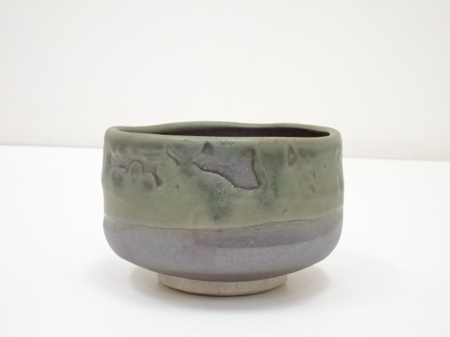 JAPANESE TEA CEREMONY ASH GLAZE TEA BOWL / CHAWAN